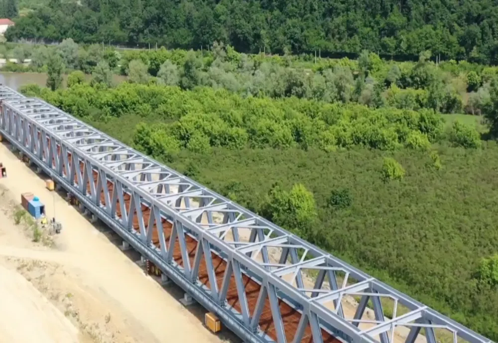 Pod feroviar nou peste Mureș pe linia Arad – Deva