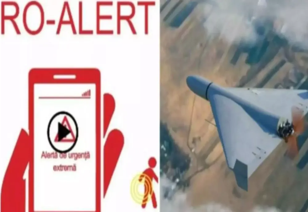 Numărul alertelor RO-Alert din cauza dronelor a explodat în Tulcea