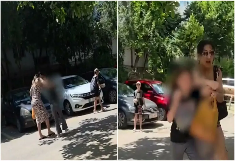 Scene șocante pe o stradă din Constanța! O mamă, filmată în timp ce își lovea copilul. Ce le-a spus martorilor