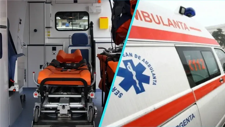 Sibiu: Șase persoane rănite într-un accident cu un microbuz, la Nocrich