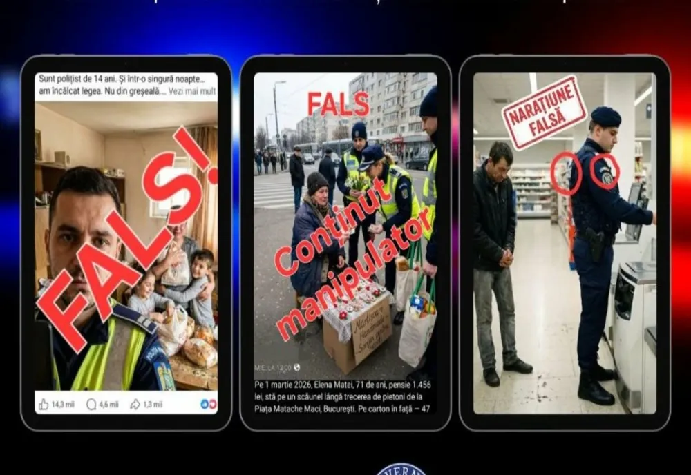 DNSC anunță o campanie de influenţare în care personaje AI sunt prezentate fals drept angajaţi ai Poliţiei sau Jandarmeriei