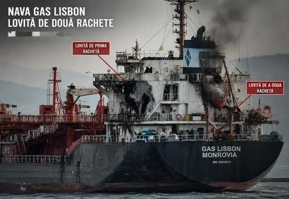 Nava comercială continuă să ardă în Marea Neagră. Autoritățile nu pot interveni, iar Sindicatul Liber al Navigatorilor cere măsuri urgente